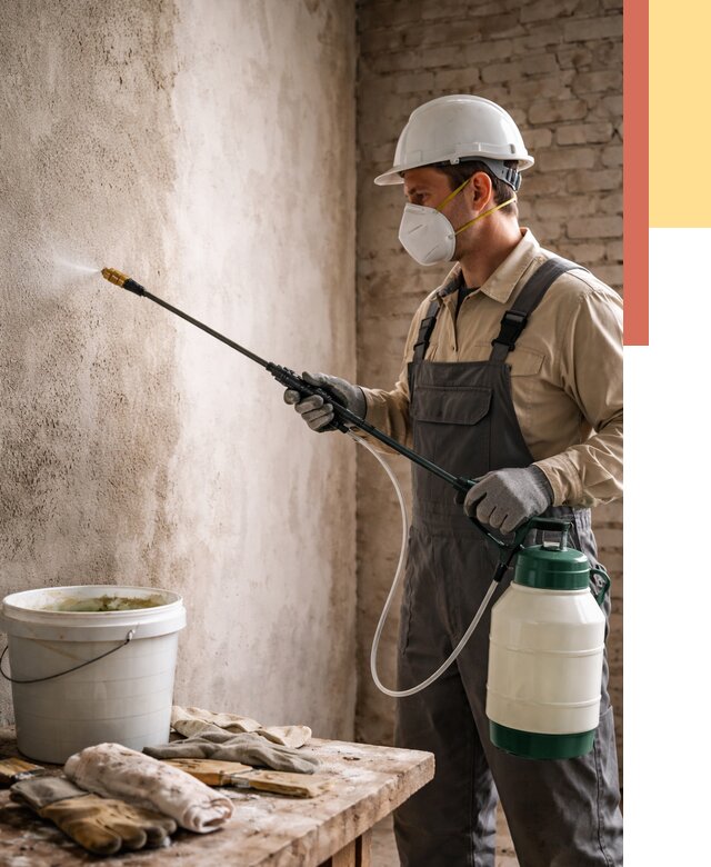 Антисептическая обработка стен в Кропоткине от 1303 руб. — быстро и недорого | ОТДЕЛОЧНИК-Крп