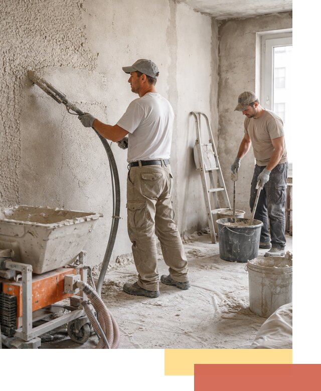 Машинная штукатурка стен в Кропоткине — быстро и качественно