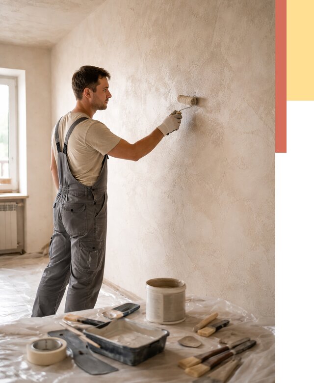 Нанесение лессирующей краски по декоративке в Кропоткине от 1900 руб. | ОТДЕЛОЧНИК-Крп