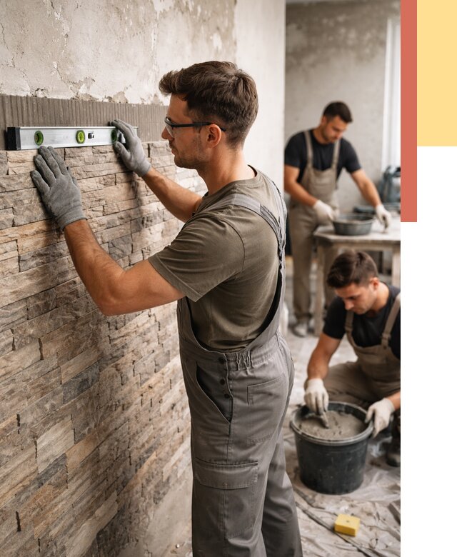 Монтаж искусственного камня в Кропоткине от 4887 руб. под ключ | ОТДЕЛОЧНИК-Крп