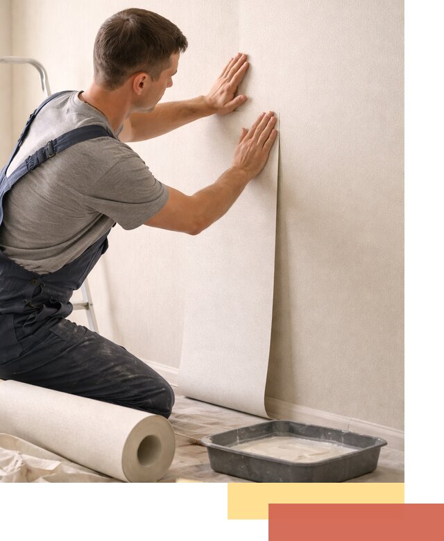 Поклейка флизелиновых обоев в Кропоткине качественно и быстро