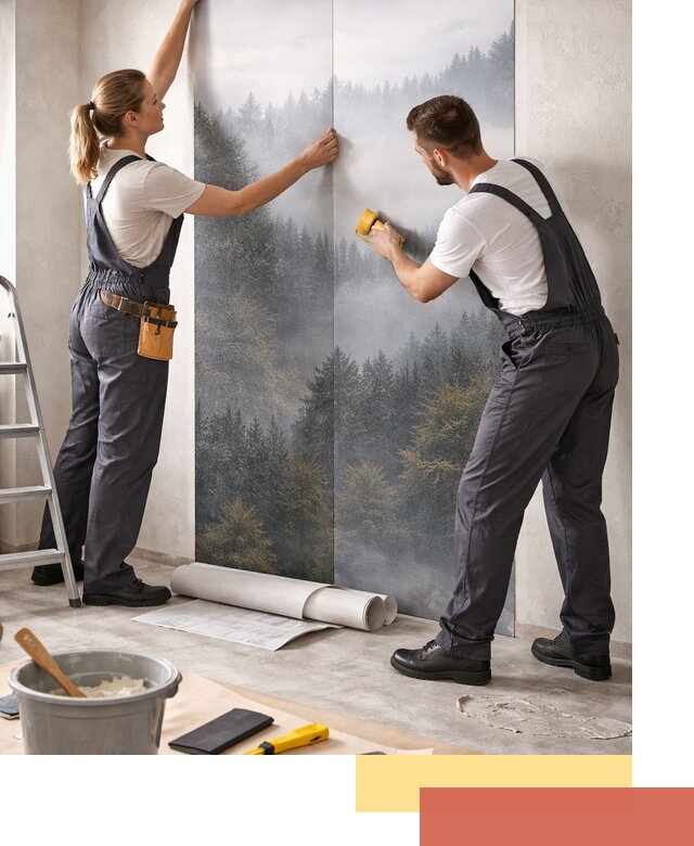 Поклейка фотообоев профессионально в Кропоткине под ключ