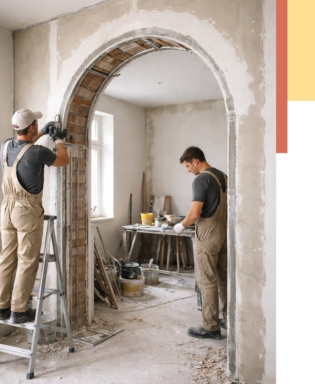 Устройство арочного проема в Кропоткине от 10316 руб. под ключ — быстро и недорого | ОТДЕЛОЧНИК-Крп