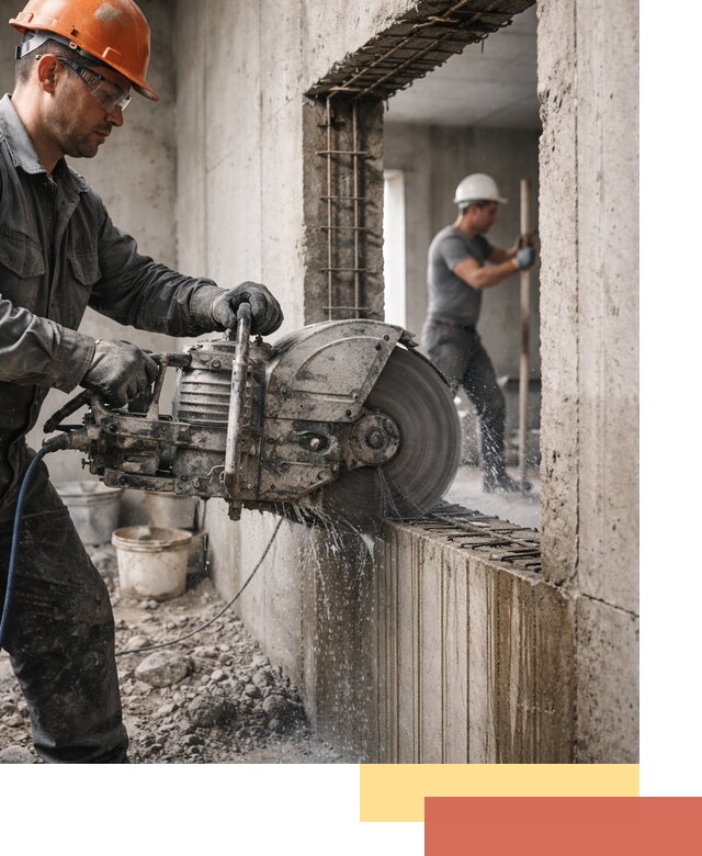 Алмазная резка проемов в Кропоткине быстро и точно