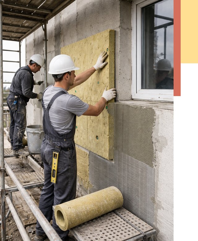 Утепление стен в Кропоткине от 4669 руб. под ключ — быстро и недорого | ОТДЕЛОЧНИК-Крп