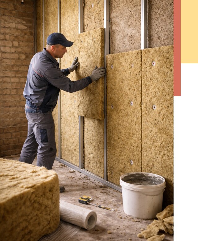 Утепление стен минватой в Кропоткине от 1466 руб./м2 — недорого и быстро | ОТДЕЛОЧНИК-Крп