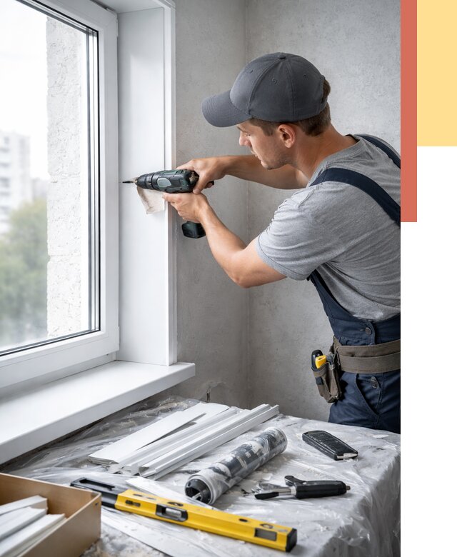 Установка пластиковых откосов в Кропоткине от 2443 руб. | ОТДЕЛОЧНИК-Крп монтаж, быстро и недорого