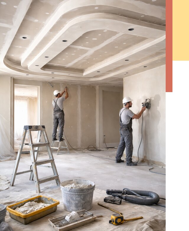 Многоуровневый потолок из гипсокартона в Кропоткине от 814 руб. под ключ | ОТДЕЛОЧНИК-Крп