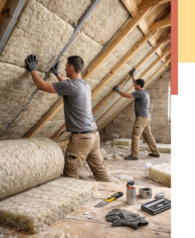 Утепление потолка минватой в Кропоткине от 1575 руб. — быстро и недорого | ОТДЕЛОЧНИК-Крп