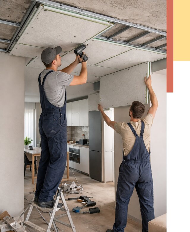 Шумоизоляция потолка панелями зипс в Кропоткине от 2009 руб. под ключ | ОТДЕЛОЧНИК-Крп